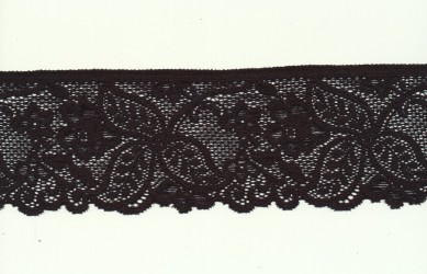 Elastic narrow lace 