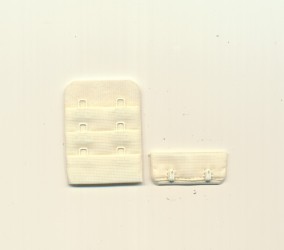 Bra clip hook and eye tape