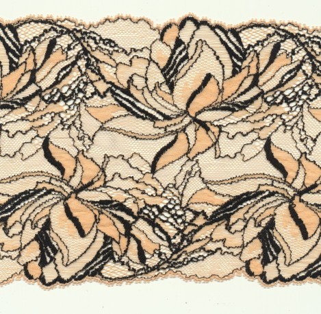 Elastic French lace