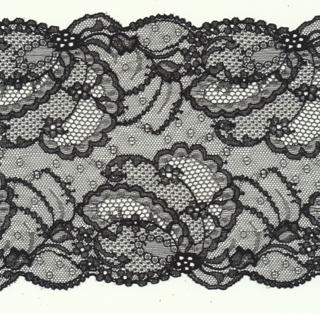 Elastic french lace