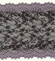 Elastic french lace