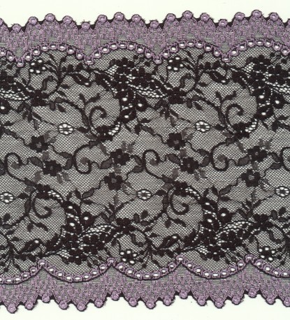 Elastic french lace