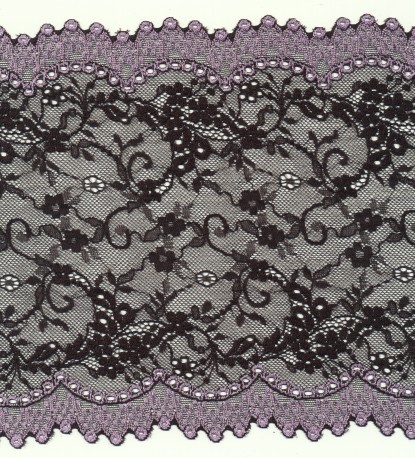 Elastic french lace