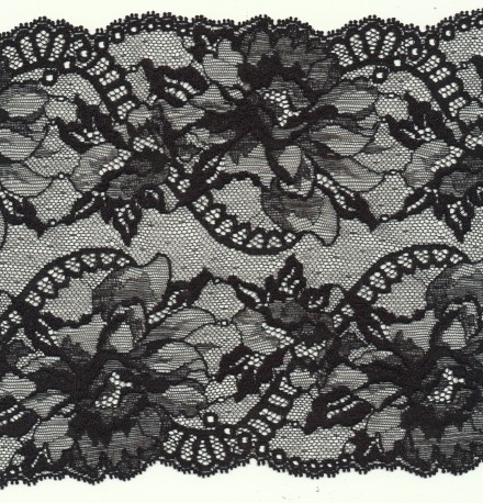 Elastic french lace