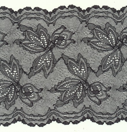 Elastic french lace