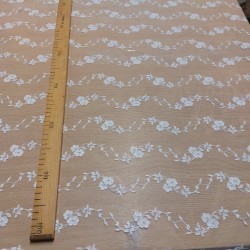 7 Wide Stretch Leavers Lace Trim in Apricot and Ivory, Made in France, Sold  by the Yard -  UK