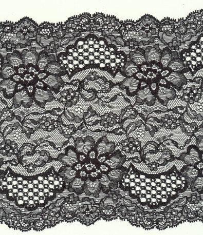 Elastic french lace