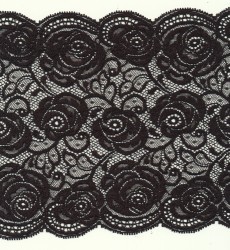 Elastic french lace