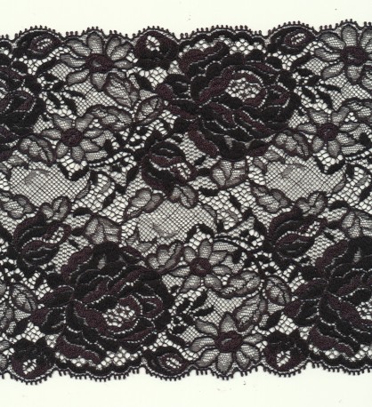 Elastic french lace