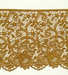 Broderie sur tulle rigide