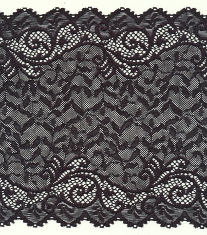 Stretch lace trim