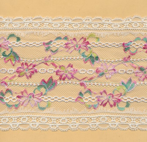 Elastic french lace