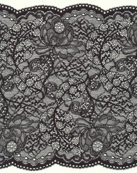 Elastic french lace