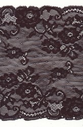 Lace from Calais - elastic black