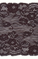 Lace trim rigid - black color 