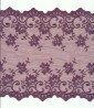 Tulle brodé elastique 